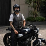 Blackhills - Men's Motorcycle Leather Vest - Unik Just for Bikers - Flyclothing LLC
