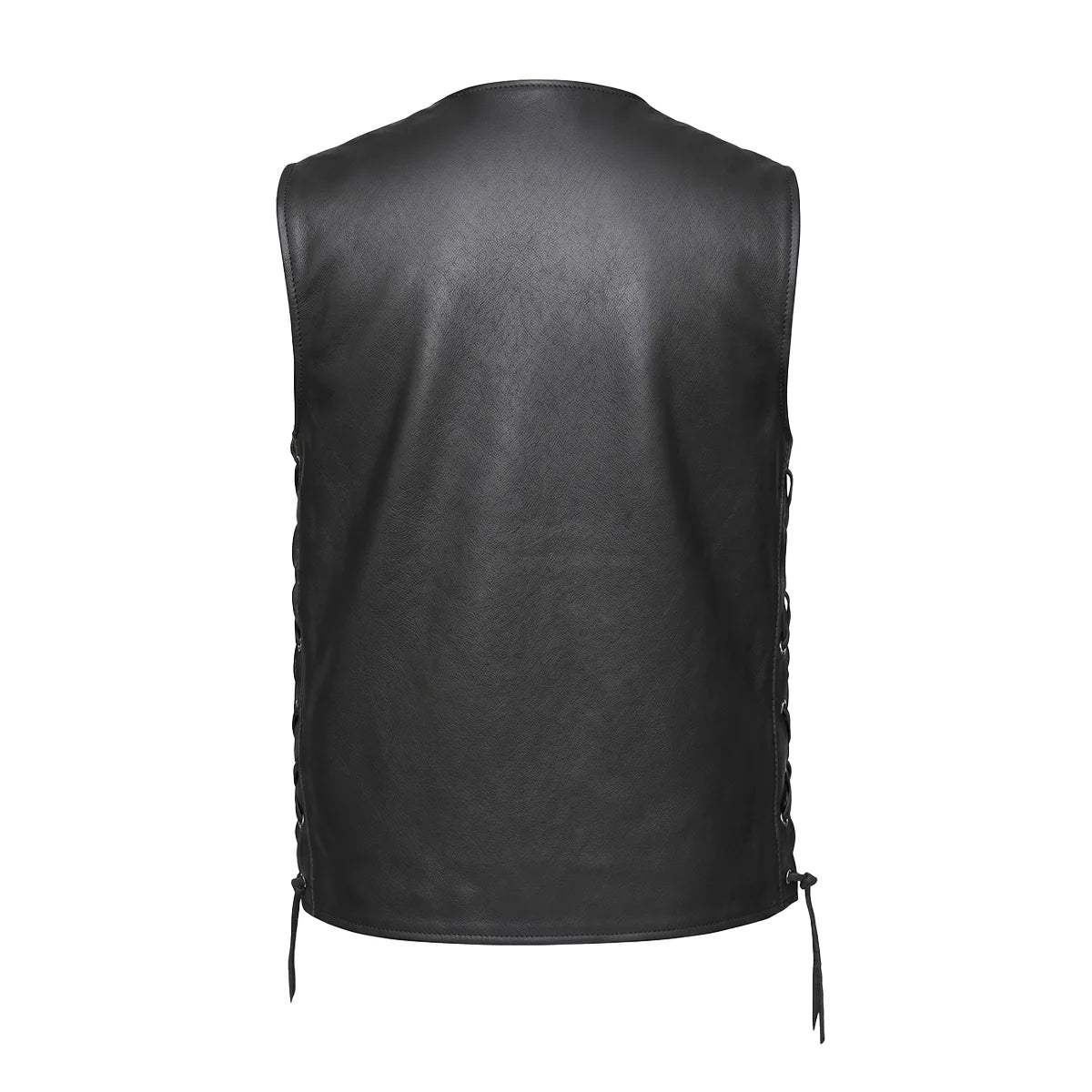 Blackhills - Men's Motorcycle Leather Vest - Unik Just for Bikers - Flyclothing LLC