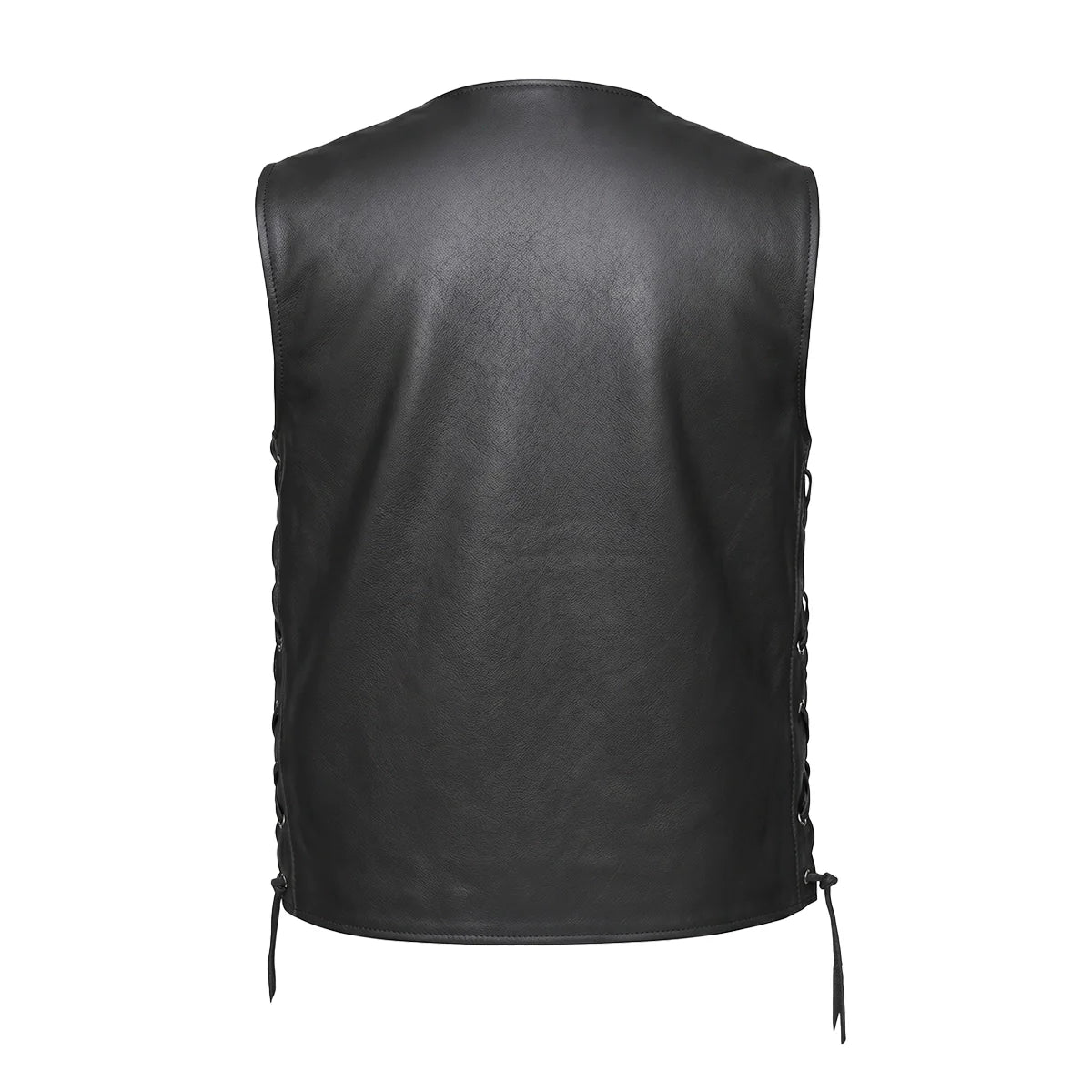 Blackhills - Men's Motorcycle Leather Vest - Unik Just for Bikers - Flyclothing LLC