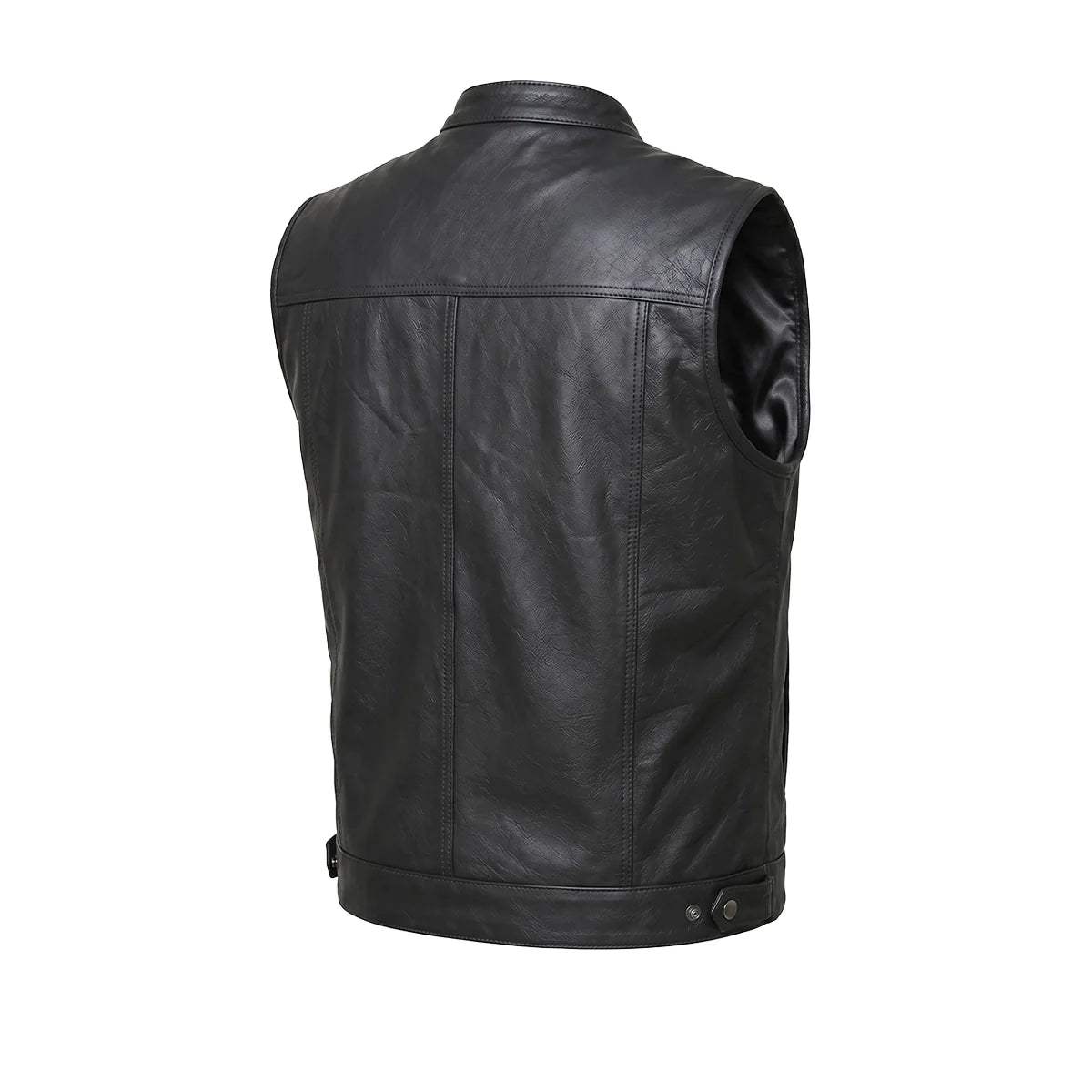 Clubman - Men's SOA Club Style leather Motorcycle Vest - Unik Just for Bikers - Flyclothing LLC