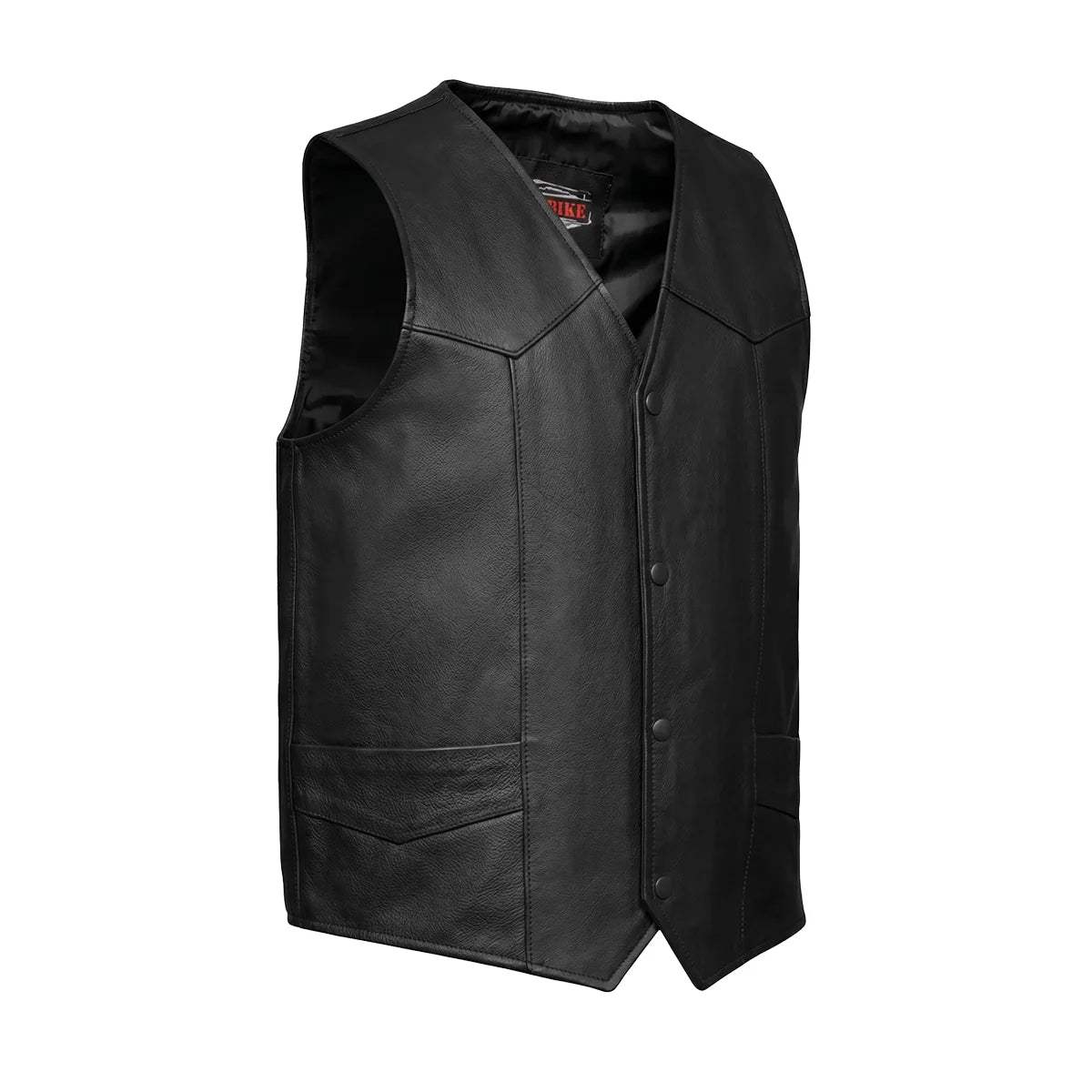 Cattleman - Mens Premium Leather Vest - Unik Just for Bikers - Flyclothing LLC