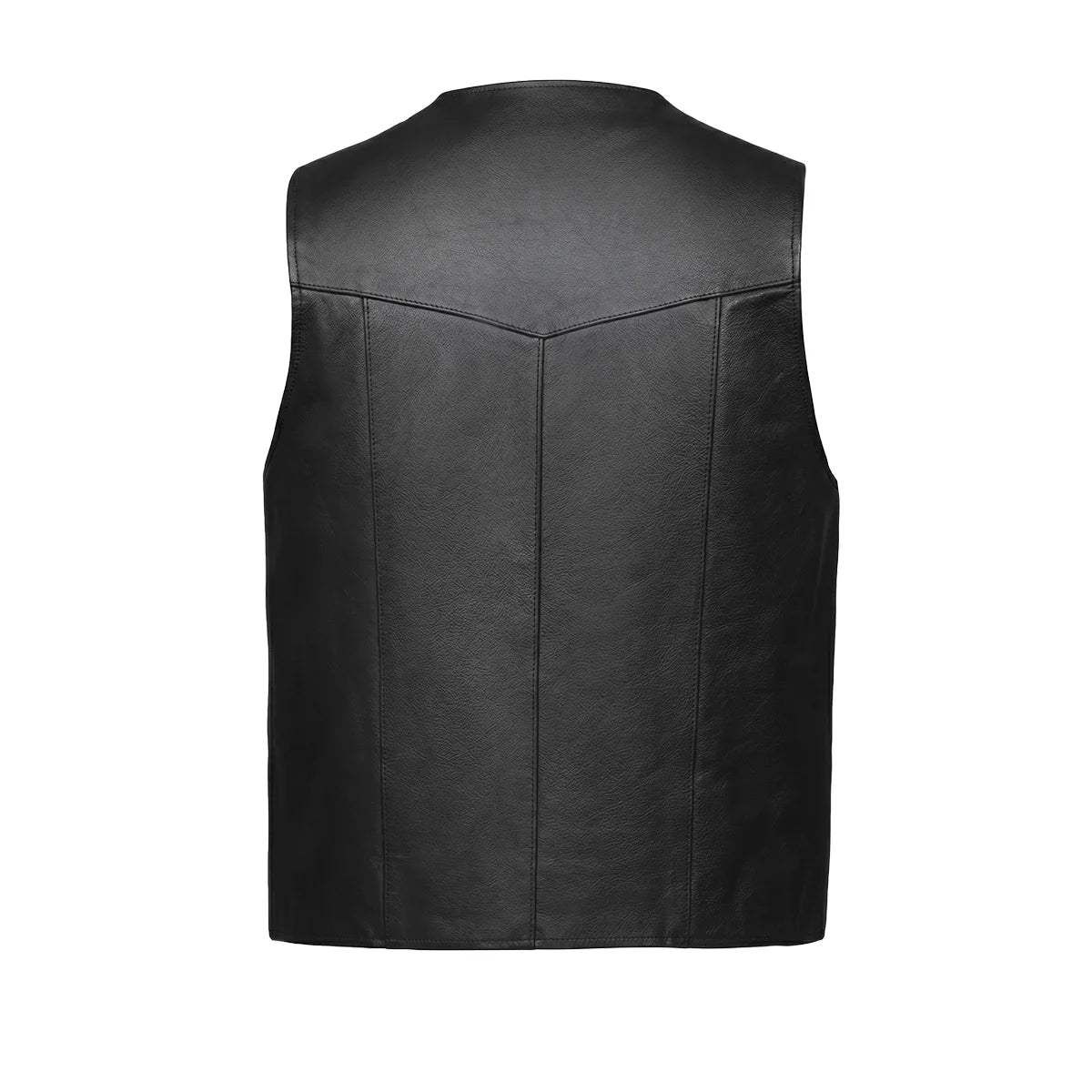 Cattleman - Mens Premium Leather Vest - Unik Just for Bikers - Flyclothing LLC