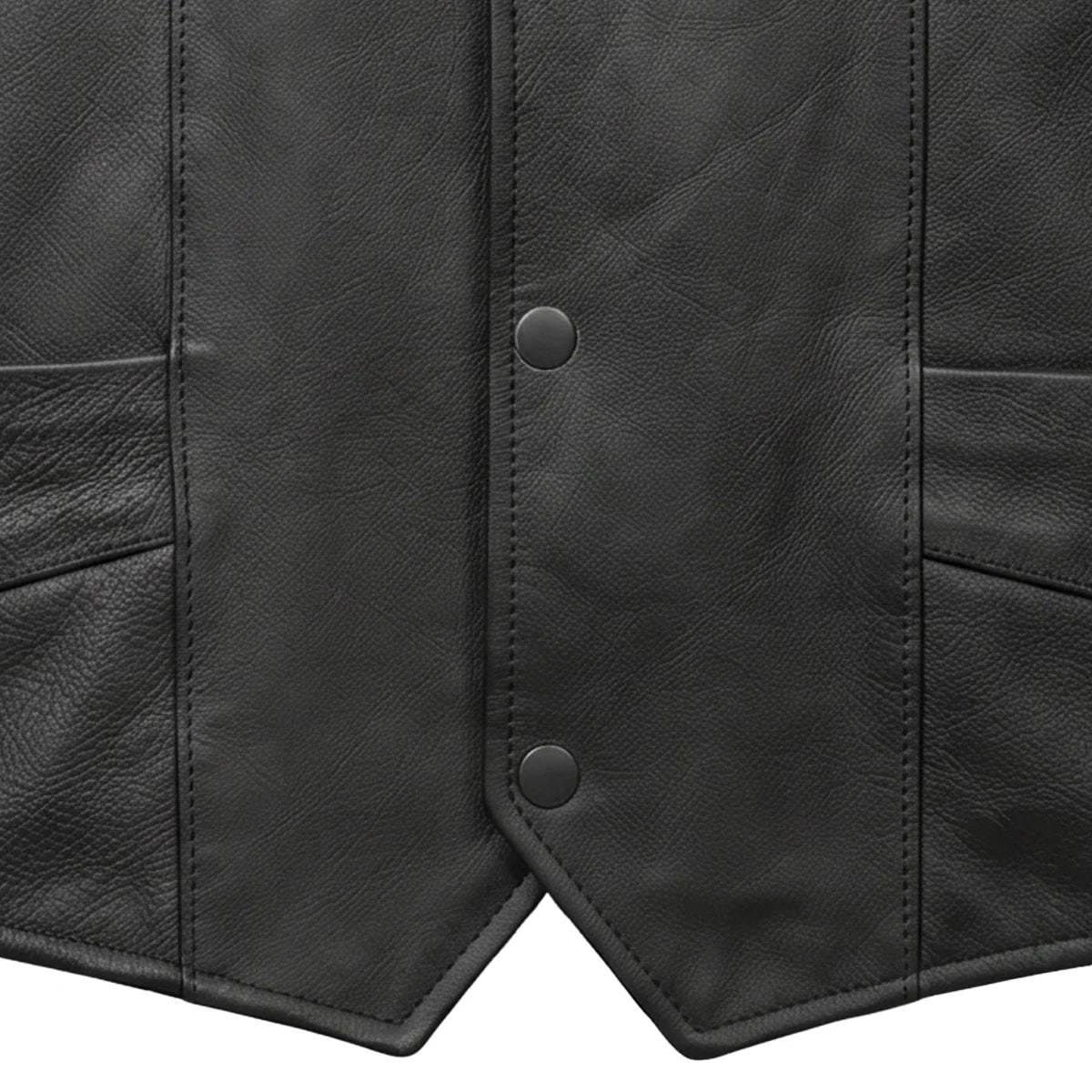 Cattleman - Mens Premium Leather Vest - Unik Just for Bikers - Flyclothing LLC