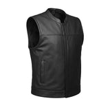 Commando - Men's SOA Style Club Leather Motorcycle Vest - Unik Just for Bikers - Flyclothing LLC