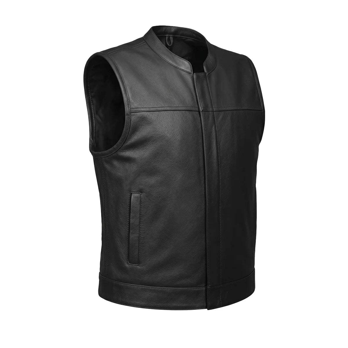Commando - Men's SOA Style Club Leather Motorcycle Vest - Unik Just for Bikers - Flyclothing LLC
