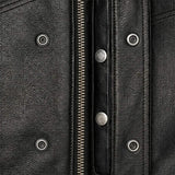 Commando - Men's SOA Style Club Leather Motorcycle Vest - Unik Just for Bikers - Flyclothing LLC