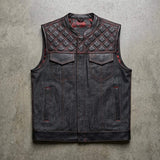 Crimson - Mens Hybrid Club Vest - Unik Just for Bikers - Flyclothing LLC