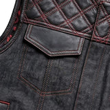 Crimson - Mens Hybrid Club Vest - Unik Just for Bikers - Flyclothing LLC