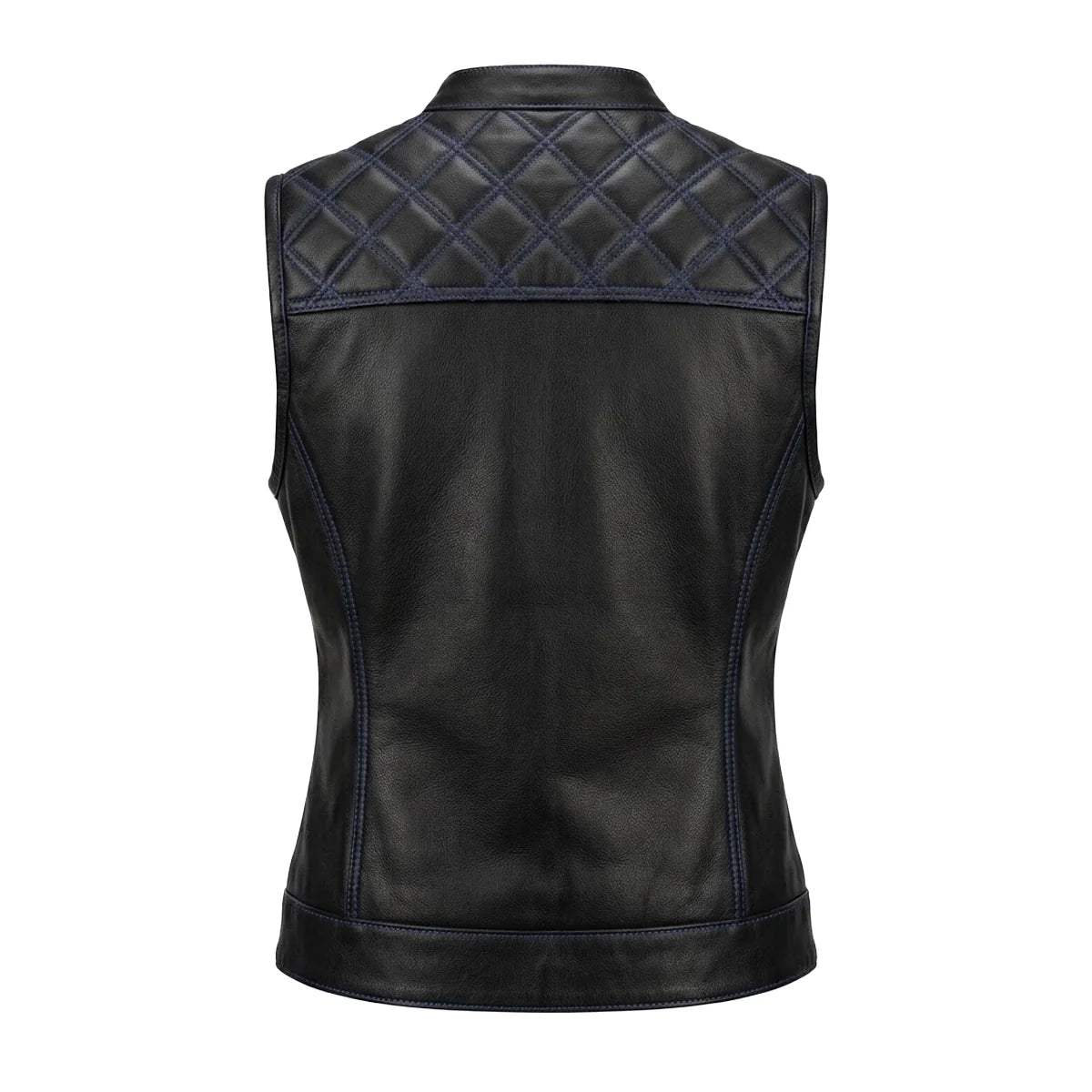 Mauve - Women's SOA Club Style leather Motorcycle Vest - Unik Just for Bikers - Flyclothing LLC