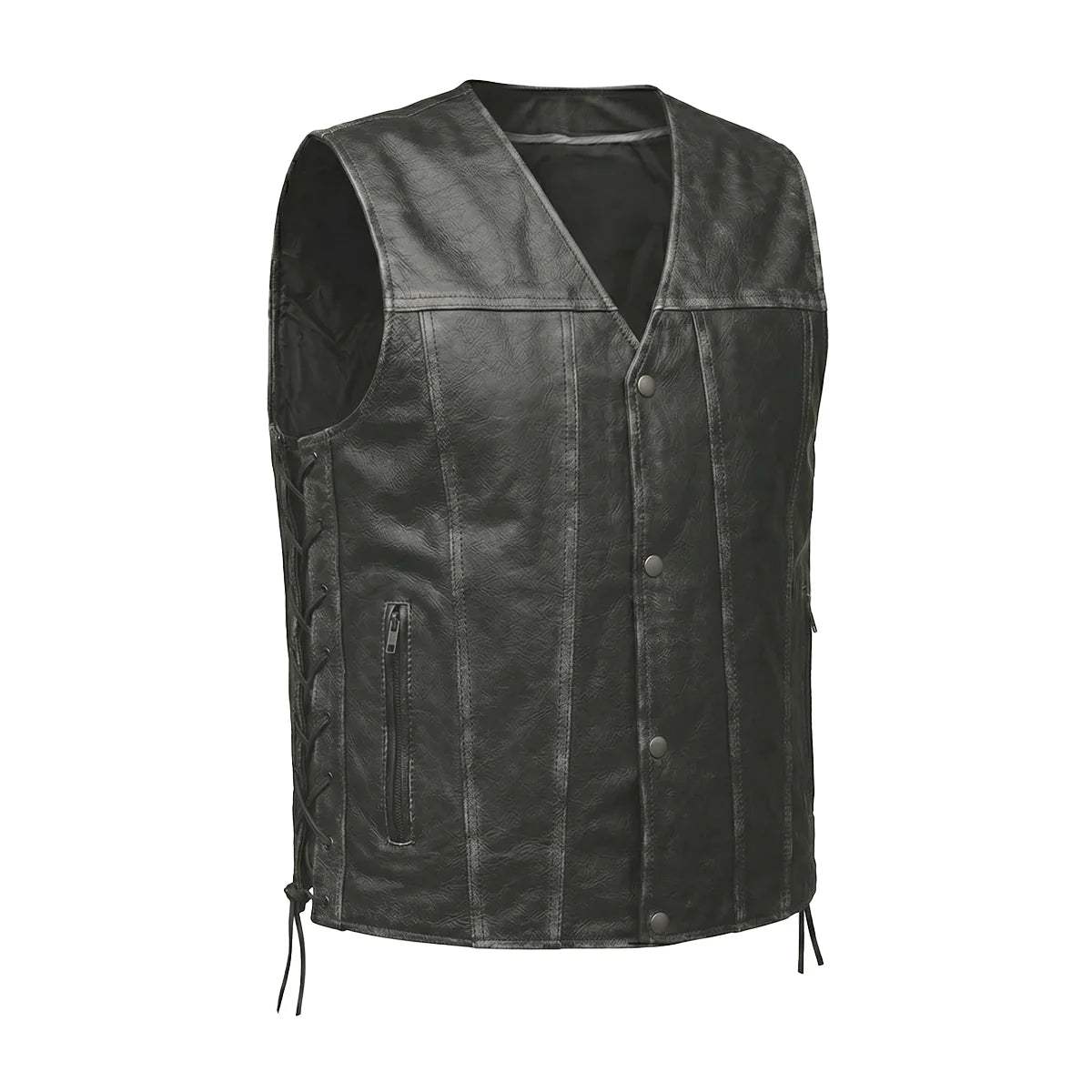 Durango - Mens Ultra Leather Vest - Unik Just for Bikers - Flyclothing LLC