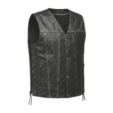 Durango - Mens Ultra Leather Vest - Unik Just for Bikers - Flyclothing LLC