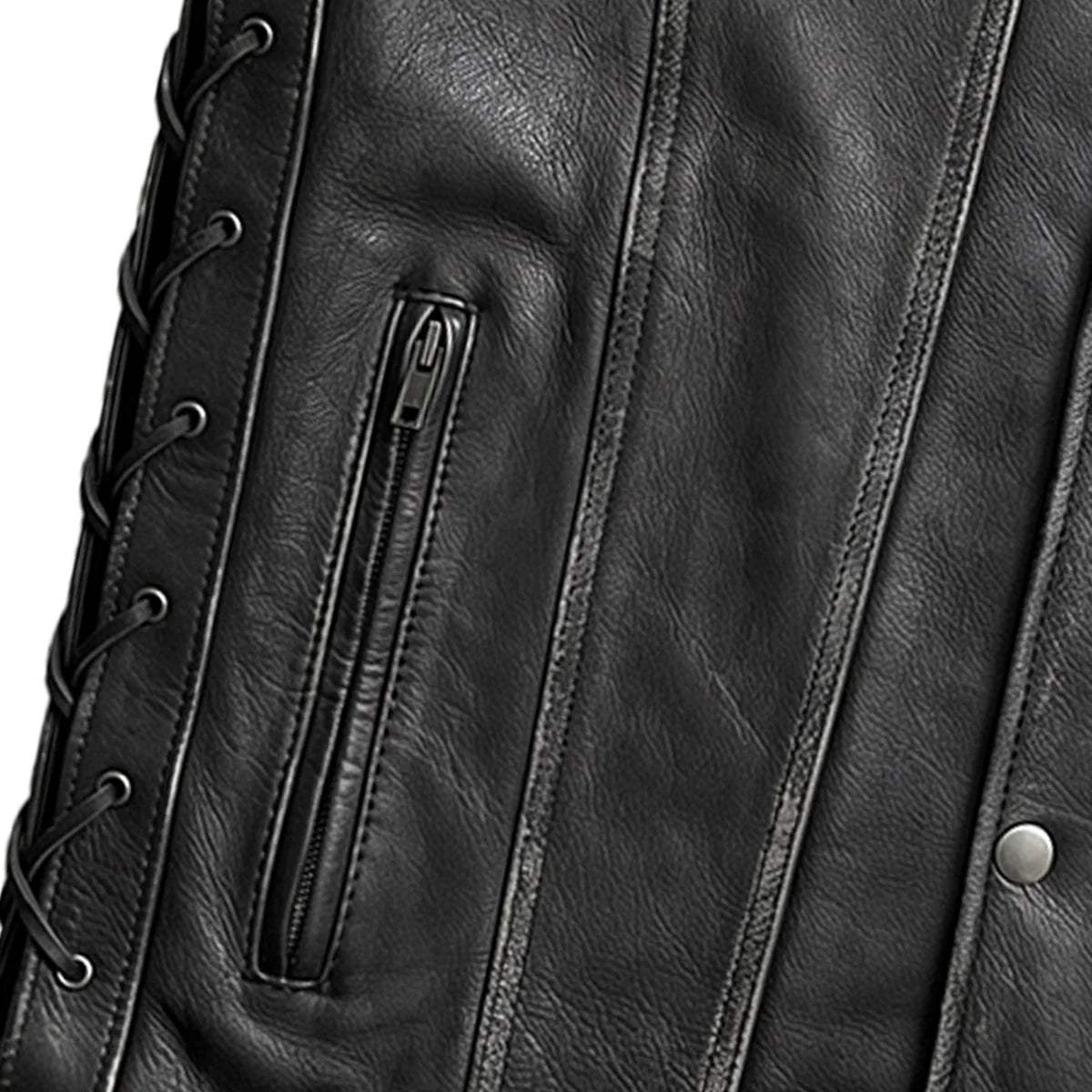 Durango - Mens Ultra Leather Vest - Unik Just for Bikers - Flyclothing LLC