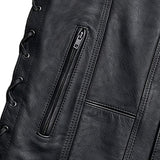 El Paso - Men's Motorcycle Leather Vest - Unik Just for Bikers - Flyclothing LLC