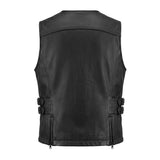Midnight Cowgirl - Women's Lambskin Leather Motorcycle Vest - Unik Just for Bikers - Flyclothing LLC
