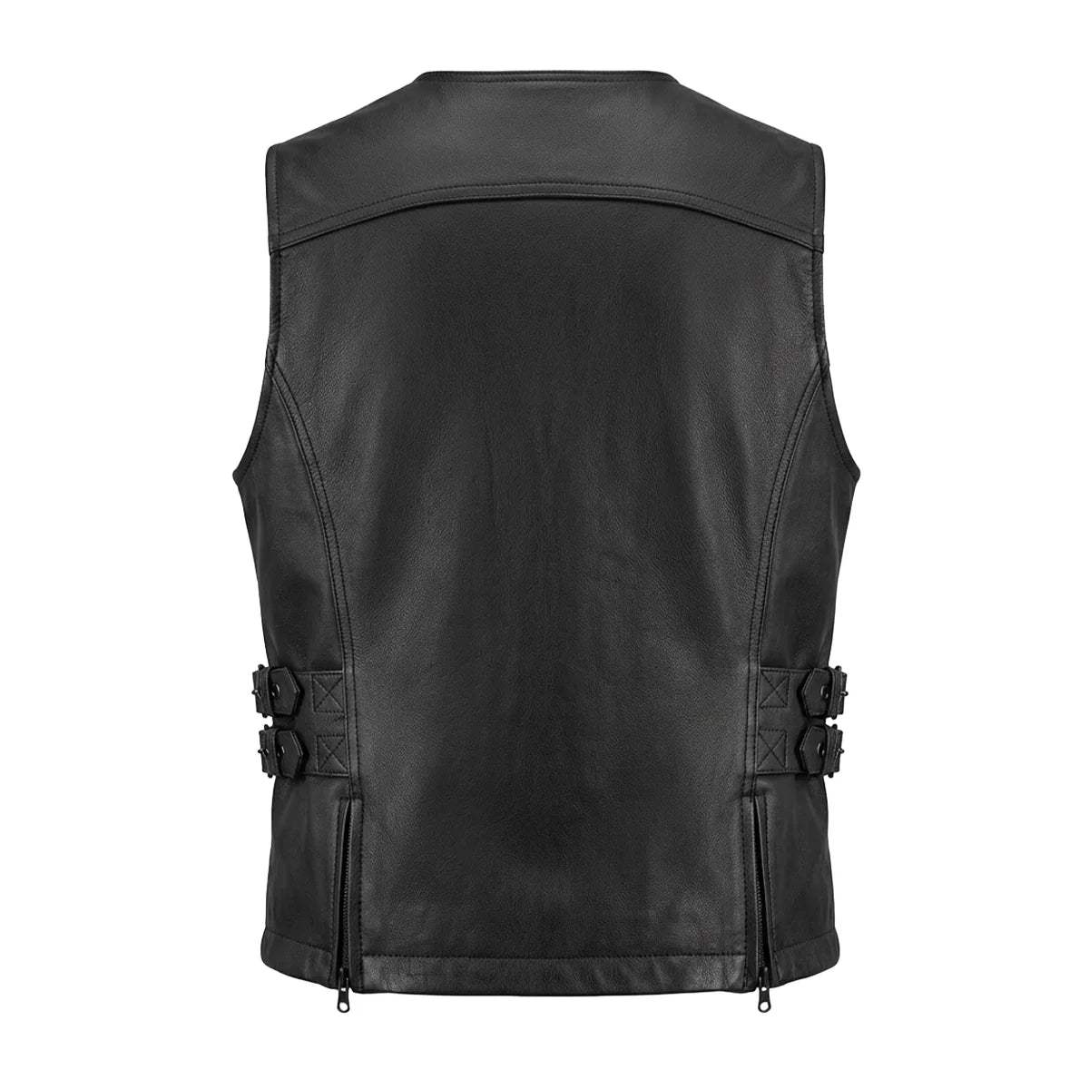 Midnight Cowgirl - Women's Lambskin Leather Motorcycle Vest - Unik Just for Bikers - Flyclothing LLC