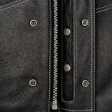 Freedom - Men's USA Flag Liner Leather Motorcycle Vest - Unik Just for Bikers - Flyclothing LLC