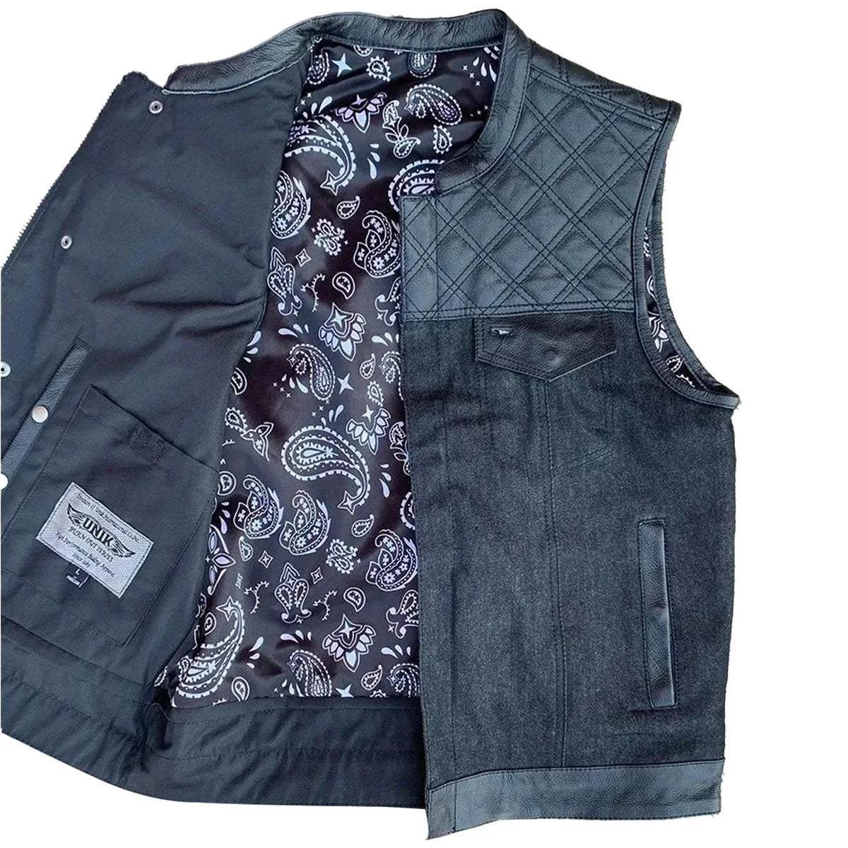 Hybrid - Mens Hybrid Club Vest - Unik Just for Bikers - Flyclothing LLC