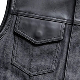 Hybrid black - Mens Hybrid Club Vest - Unik Just for Bikers - Flyclothing LLC
