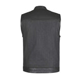 Hybrid black - Mens Hybrid Club Vest - Unik Just for Bikers - Flyclothing LLC
