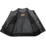 Hybrid black - Mens Hybrid Club Vest - Unik Just for Bikers - Flyclothing LLC