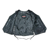 Sierra - Women's Premium Leather Motorcycle Vest - Unik Just for Bikers - Flyclothing LLC