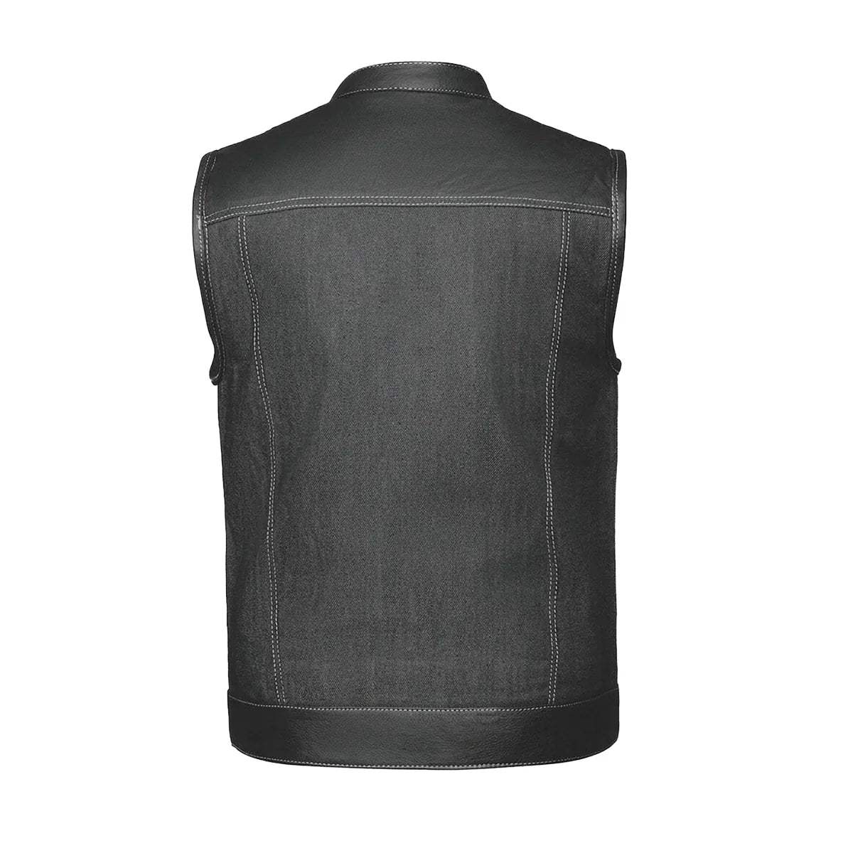 Hybrid white - Mens Hybrid Club Vest - Unik Just for Bikers - Flyclothing LLC