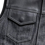 Hybrid white - Mens Hybrid Club Vest - Unik Just for Bikers - Flyclothing LLC