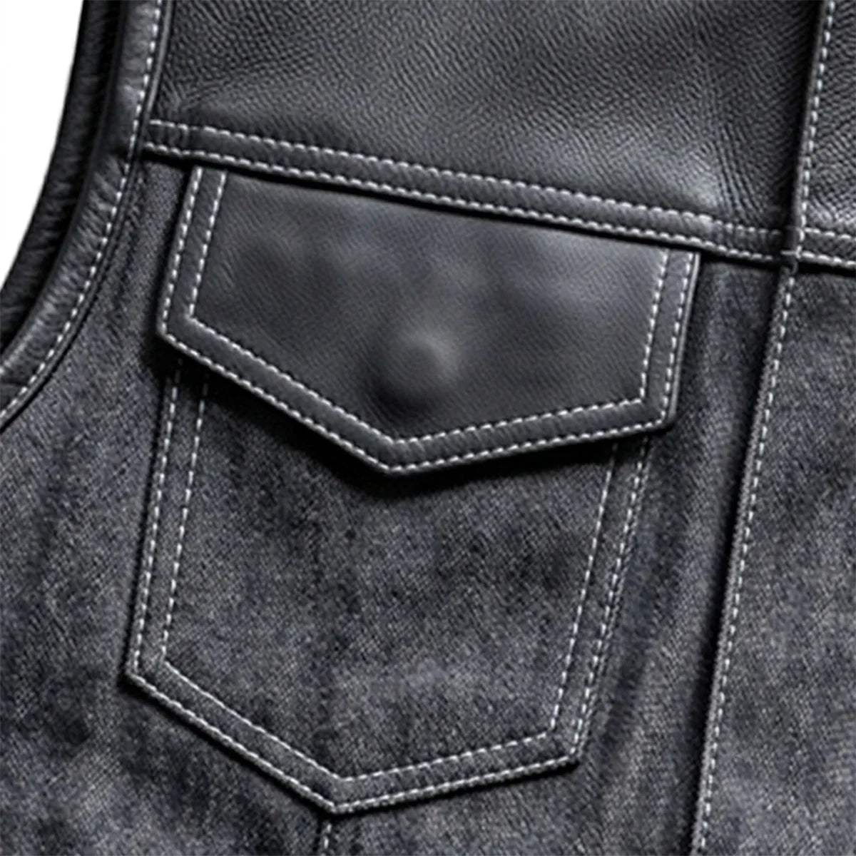 Lawless – Men’s Denim and Leather Club Vest - Unik Just for Bikers - Flyclothing LLC