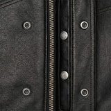 Lowcut - Mens Short Leather Club Vest - Unik Just for Bikers - Flyclothing LLC