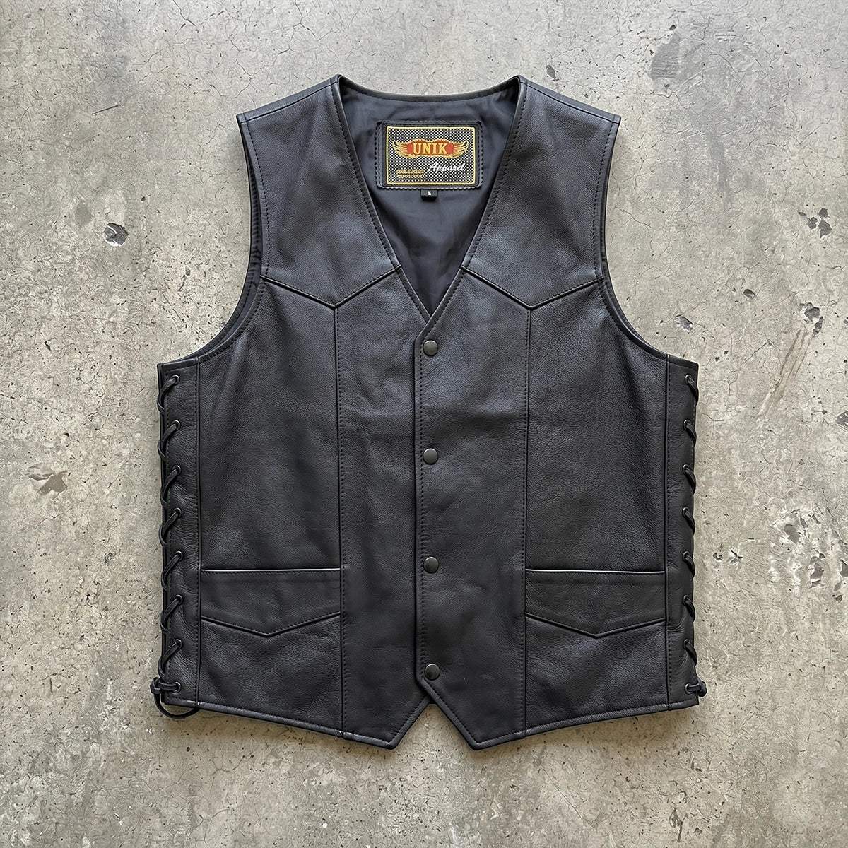 Madrid - Men's Premium Leather Motorcycle Vest