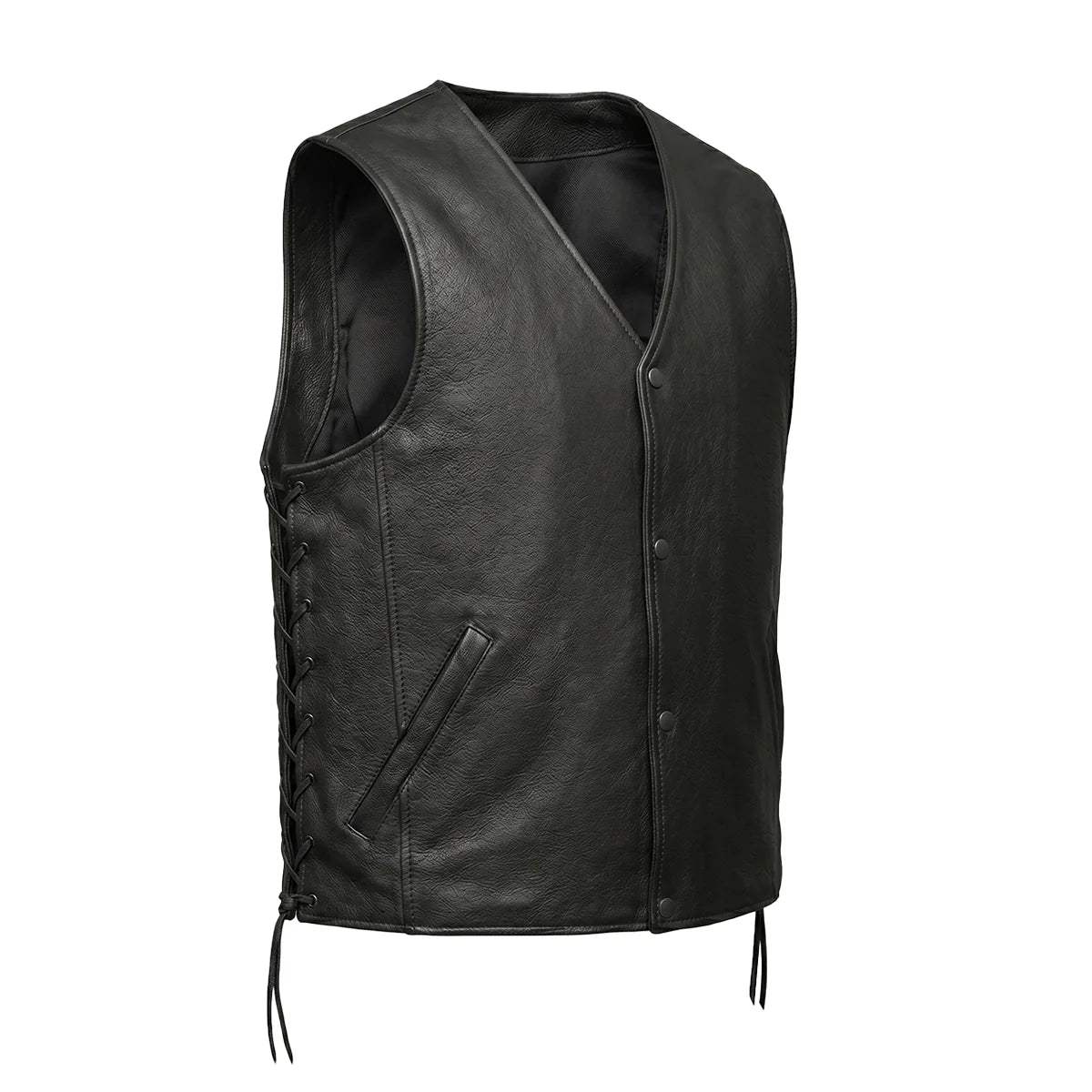Mojave - Mens Ultra Leather Motorcycle Vest - Unik Just for Bikers - Flyclothing LLC