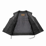 Mojave - Mens Ultra Leather Motorcycle Vest - Unik Just for Bikers - Flyclothing LLC