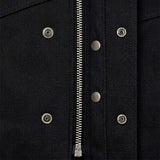 Nightrider - Men's Club Style Denim/Leather Motorcycle Vest - Unik Just for Bikers - Flyclothing LLC