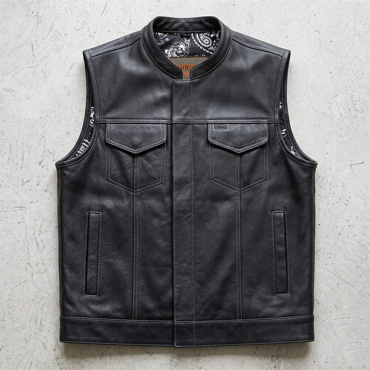 Outlaw - Mens Lining Club Vest - Unik Just for Bikers - Flyclothing LLC
