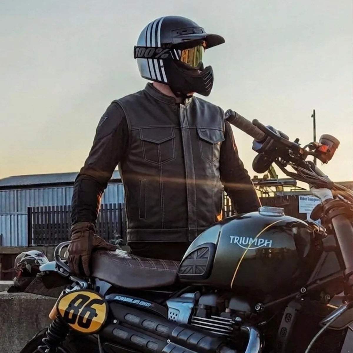 Outlaw - Mens Lining Club Vest - Unik Just for Bikers - Flyclothing LLC