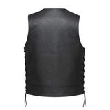 Rancher - Men's Ultra Leather Motorcycle Vest - Unik Just for Bikers - Flyclothing LLC