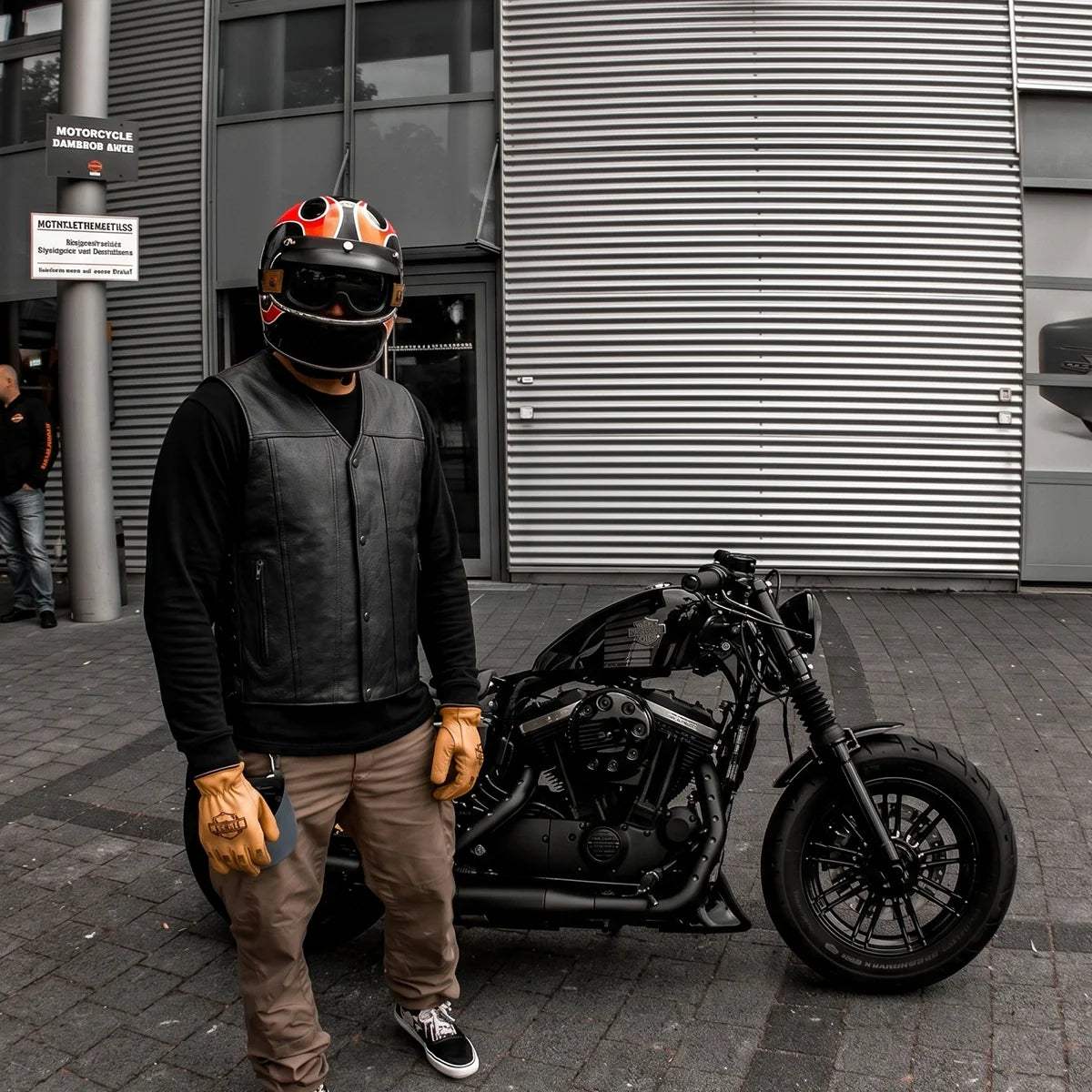 Rifleman - Men's Premium Leather Motorcycle Vest - Unik Just for Bikers - Flyclothing LLC