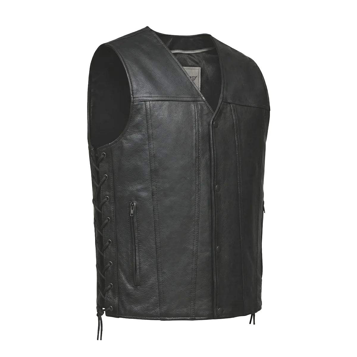 Rifleman - Men's Premium Leather Motorcycle Vest - Unik Just for Bikers - Flyclothing LLC