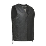 Rifleman - Men's Premium Leather Motorcycle Vest - Unik Just for Bikers - Flyclothing LLC