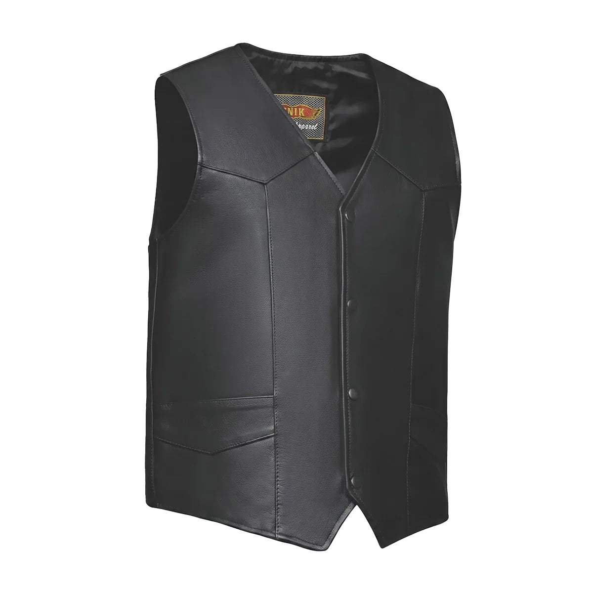 Ruidoso - Men's Premium Leather Motorcycle Vest - Unik Just for Bikers - Flyclothing LLC