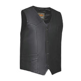 Ruidoso - Men's Premium Leather Motorcycle Vest - Unik Just for Bikers - Flyclothing LLC