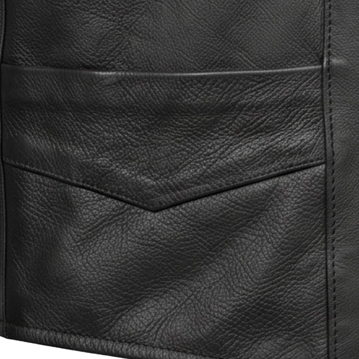 Ruidoso - Men's Premium Leather Motorcycle Vest - Unik Just for Bikers - Flyclothing LLC