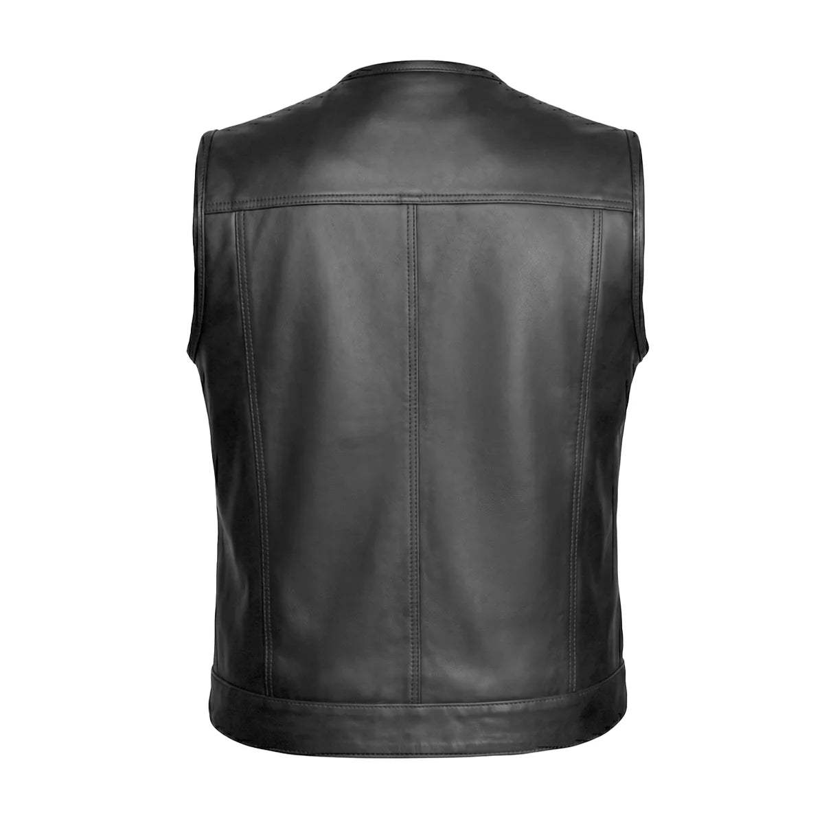 Runner - Men's SOA Club Style Leather Motorcycle Vest - Unik Just for Bikers - Flyclothing LLC