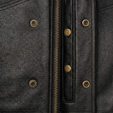 Runner - Men's SOA Club Style Leather Motorcycle Vest - Unik Just for Bikers - Flyclothing LLC