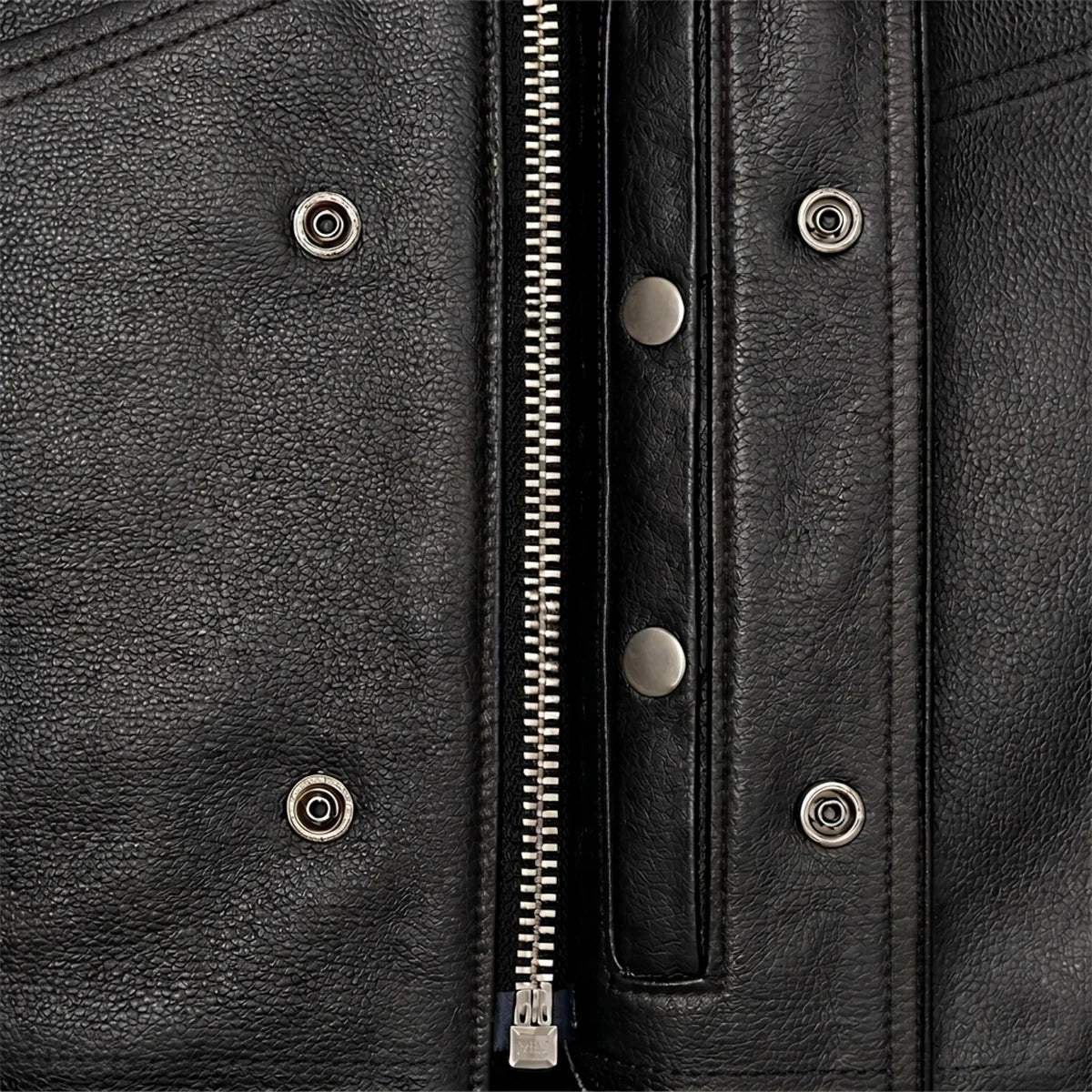 Rushmore - Men's SOA Club Style Leather Motorcycle Vest - Unik Just for Bikers - Flyclothing LLC