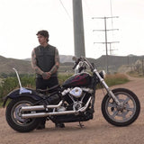 Rushmore - Men's SOA Club Style Leather Motorcycle Vest - Unik Just for Bikers - Flyclothing LLC