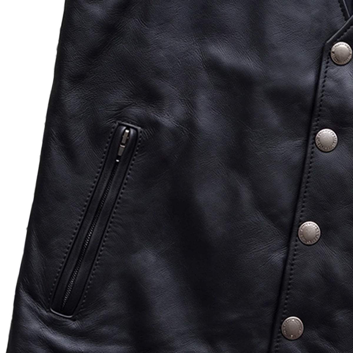 Santa Fe - Men's Premium Leather Motorcycle Vest - Unik Just for Bikers - Flyclothing LLC