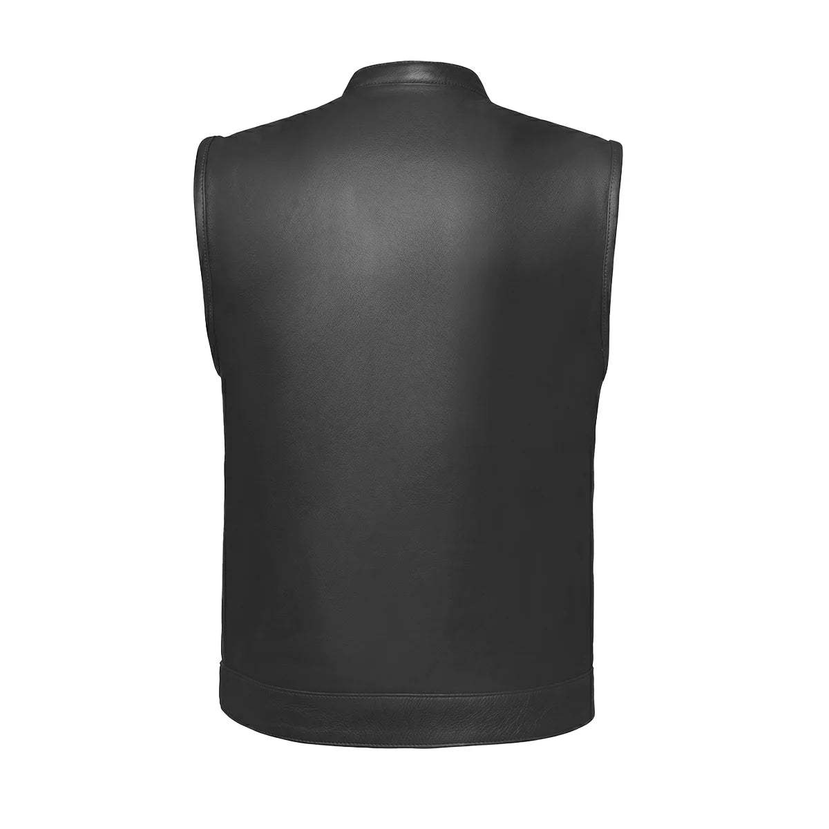 Sturgis - Men's SOA Club Style Leather Motorcycle Vest - Unik Just for Bikers - Flyclothing LLC