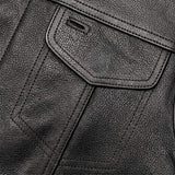 Sturgis - Men's SOA Club Style Leather Motorcycle Vest - Unik Just for Bikers - Flyclothing LLC