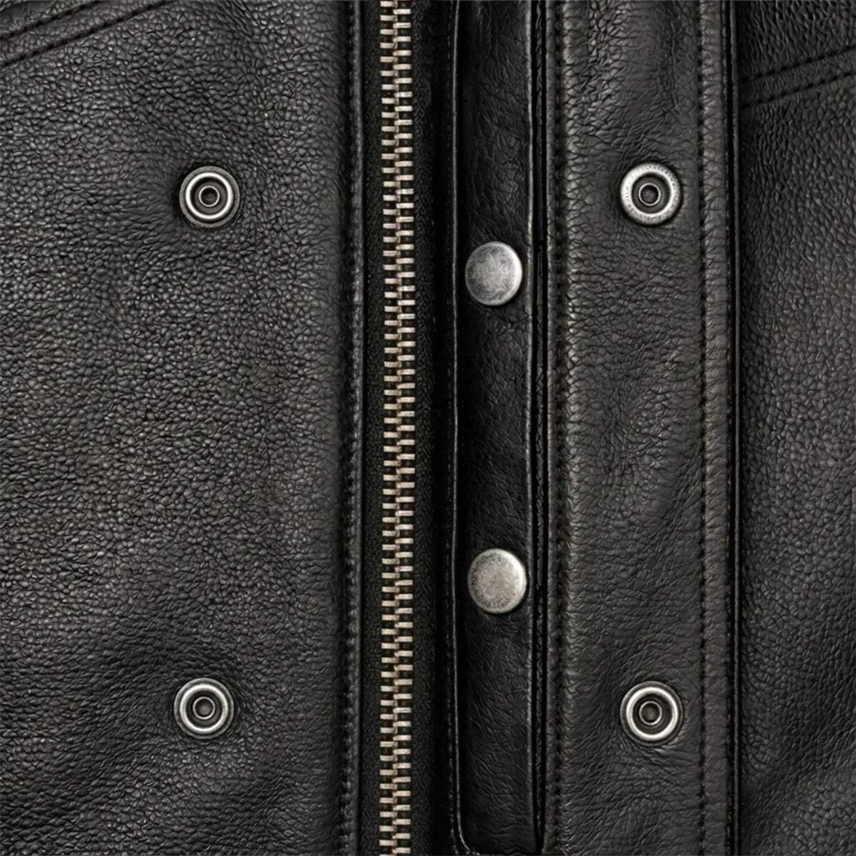 Sturgis - Men's SOA Club Style Leather Motorcycle Vest - Unik Just for Bikers - Flyclothing LLC